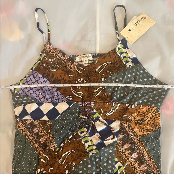 NEW Rewind Juniors Girls Corset Print Midi Slip Dress sz:XL - Picture 8 of 13